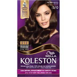 Wella Koleston Dark Brown Βαφή Μαλλιών Νο 3/0 Σκούρο Καστανό, 50ml