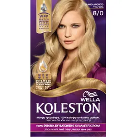 Wella Koleston Light Blonde Βαφή Μαλλιών Νο 8/0 Ανοιχτό Ξανθό, 50ml