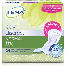 Tena Lady Discreet Normal Σερβιέτες 24τμχ