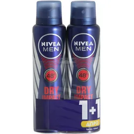 NIVEA Αποσμητικό Spray Dry Impact 150ml 1+1 ΔΩΡΟ