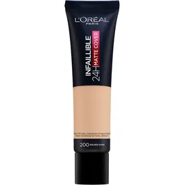 L'Oreal Paris Infaillible 24h Matte Cover Liquid Foundation 200 Golden Sand 30ml