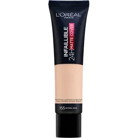 L'Oreal Paris Infaillible 24h Matte Cover Liquid Foundation 155 Nature Rose 30ml