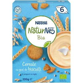 Nestle NaturNes Bio με Σιτάρι & Βρώμη και Γεύση Μπισκότο απο τον 6ο Μήνα 200g