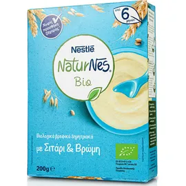 Nestle NaturNes Bio Βιολογικά Βρεφικά Δημητριακά με Σιτάρι & Βρώμη 200gr