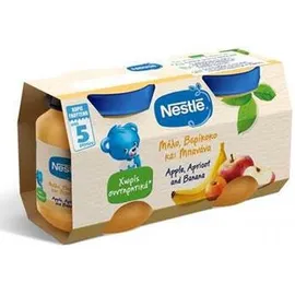 Nestle Παιδική Τροφή με Μήλο, Βερίκοκο και Μπανάνα 2Χ125gr