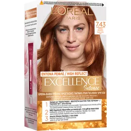 L'Oreal Excellence Intense 7.43 Ξανθό Χάλκινο 48ml