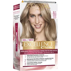 L'Oreal Excellence Creme 8.1 Ξανθό Ανοιχτό Σαντρέ 48ml
