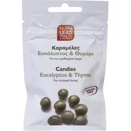 Nutralead Φυτικές Καραμέλες για το λαιμό με Ευκάλυπτο & Μενθόλη ,Πλούσιες σε Βιταμίνες & Μεταλλικά Ιχνοστοιχεία ,40gr
