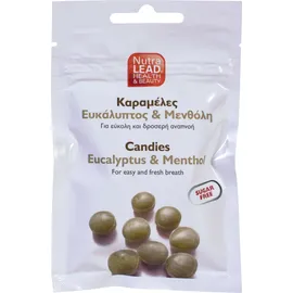Nutralead Καραμελες Με Ευκαλυπτο,Μενθολη+Vit.C (Γευση Κερασι) 40G.