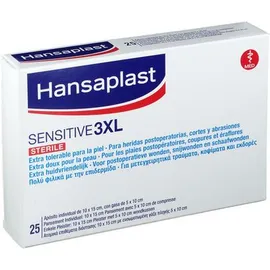 Hansaplast Sensitive 3XL 10 x 15cm 25τμχ