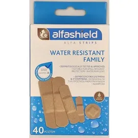 Alfashield Water Resistant Family Αδιάβροχα Αυτοκόλλητα Επιθέματα (5 Μεγέθη) 40τμχ