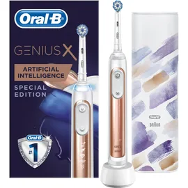 Oral-B Επαναφορτιζόμενη Ηλεκτρική Οδοντόβουρτσα Genius X 10000 Limited Edition Rose Gold AI 1τμχ