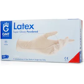 GMT Εξεταστικά Γάντια Latex με Πούδρα Extra Large 100τμχ