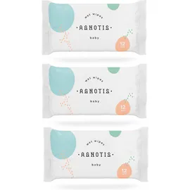 Agnotis Μωρομάντηλα Wet Wipes Pocket 12τμχ 2+1Δώρο