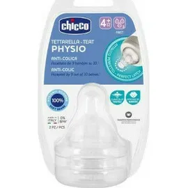 Chicco Θηλή Σιλικόνης Ρ5 Γρήγορη Ροή 4m+ 2τμχ