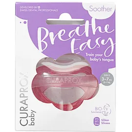 Curaprox Baby Πιπίλα Σιλικόνης Ρόζ 0-7m 1τμχ