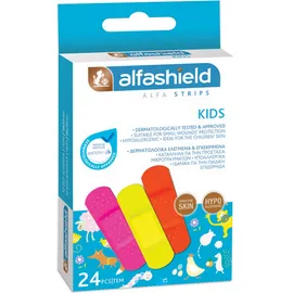 Alfashield Kids Strips Επιθέματα Μικροτραυμάτων 24τμχ