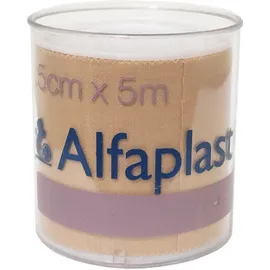 Alfaplast Rolls Υφασμάτινη Αυτοκόλλητη Επιδεσμική Ταινία 5cm x 5cm 1τμχ