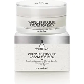 Youth Lab Wrinkles Erasure Cream For Eyes, Κρέμα Ματιών Αντιρυτιδική & κατά των Μαύρων Κύκλων - Οιδημάτων 15ml