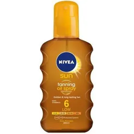 Nivea Sun Tanning Oil Spray SPF 6 Αντηλιακό Λάδι Σώματος 200ml