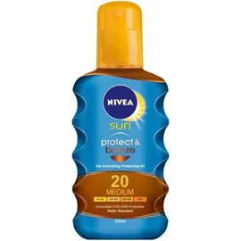 Nivea Sun Protect & Bronze SPF20 Αντηλιακό Λάδι Ενεργοποίησης Μαυρίσματος 200ml