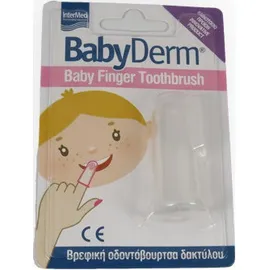 Intermed Babyderm Baby Finger Toothbrush 3m+ Βρεφική Οδοντόβουρτσα Δαχτύλου 1τμχ