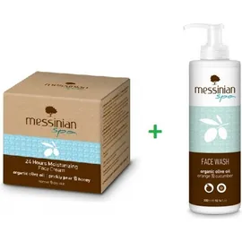 Messinian Spa Promo 24h Moisturizing Face Cream Prickly Pear-Honey Normal-Dry 50ml & ΔΩΡΟ Καθαριστικό Προσώπου Πορτοκάλι Αγγούρι 300ml