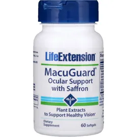 Life Extension Macuguard™ Ocular Support with Saffron, 60 Μαλακές Κάψουλες
