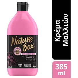 Nature Box Conditioner Almond Oil για Πυκνά και Υγιή  Μαλλιά 385ml