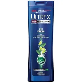 Ultrex 24h Fresh Αντιπιτυριδικό Σαμπουάν Με εκχύλισμα Λεμονιού και Μέντας 360ml