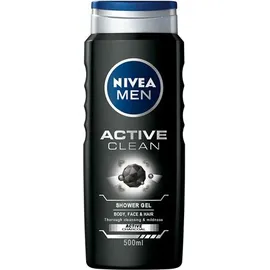 Nivea Men Shower Gel Active Clean Σώμα/Πρόσωπο/Μαλλιά 500ml