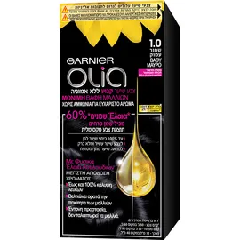 Garnier Olia mini Nο 1.0 Βαθύ Μαύρο Βαφή Μαλλιών Χωρίς Αμμωνία 50gr