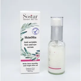 Sostar Skinolia Αντιρυτιδικός Ορός Προσώπου και Ματιών με Μαστιχέλαιο και Ελαιόλαδο 30ml