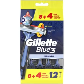 Gillette Blue3 Ανδρικά Ξυραφάκια  Μιας Χρήσης 8+4 τμχ