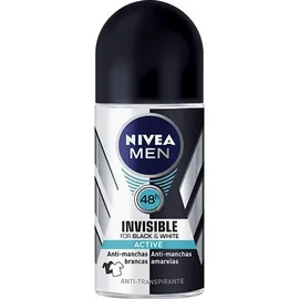Nivea Men Black & White Invisible Active Roll-On 50ml
