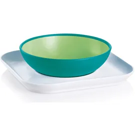 Mam Babys Bowl & Plate 6m+ Χρώμα:Πράσινο 2 Τεμάχια [528]