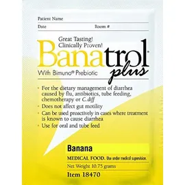 MedTrition Banatrol Plus with Bimuno Prebiotic for Diarrhea,Net Weight 10,75 gr.Pineapple-Banana