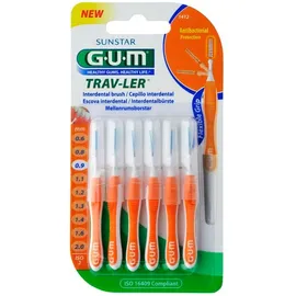 GUM Trav-Ler Ultra Fine Cylindrical 0.9mm 6τμχ