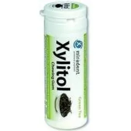 Miradent Xylitol, Chewing Gum Fruit, Green Tea, 30 τσίχλες 