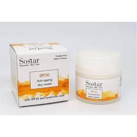 Sostar Focus Αντιγηραντική Κρέμα Προσώπου με Υαλουρονικό Οξύ SPF30 50ml