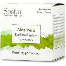 Sostar Focus Aloe Vera Καταπραϋντική Κρέμα Προσώπου Με Αλόη Κατά Της Φλόγωσης - Ερεθισμών 50ml