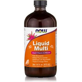 Now Foods Liquid Multi Vitamin - Iron Free Συμπλήρωμα Διατροφής Για Τόνωση και Ενέργεια 473ml
