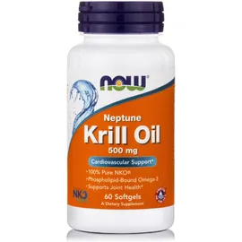 Now Foods Neptune Krill Oil 500mg Συμπλήρωμα Διατροφής Αντιοξειδωτικό 60 Κάψουλες