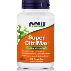 Now Foods Super Citrimax 750mg w/ Chromium Συμπλήρωμα Διατροφής Για Τον Μεταβολισμό της Γλυκόζης 90 Κάψουλες