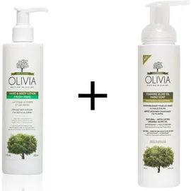 Olivia Promo Hand&Body Lotion 265ml και ΔΩΡΟ Foaming Olive Oil Hand Soap Olive Flowers 265ml