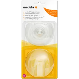 Medela Contact Nipple Shields – Ψευδοθηλές Σιλικόνης με θήκη, Μέγεθος Medium, 2 τεμάχια [200.1594]