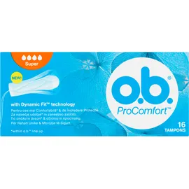 O.B.® ProComfort Super Ταμπόν Για Μέτρια - Μεγάλη Ροή 16 Τεμάχια
