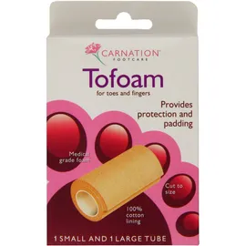 Carnation Footcare Tofoam Προστατευτικά Σκουφάκια Δακτύλων (περιέχει δύο διαμέτρους)