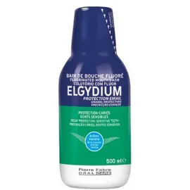 Elgydium Fluor Στοματικό διάλυμα με Φθόριο για την Προστασία από την Τερηδόνα, Ευαίσθητα Δόντια 500 ml