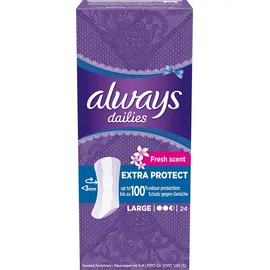 Always Dailies Fresh Scent Extra Protect Σερβιετάκια 24 Τεμάχια